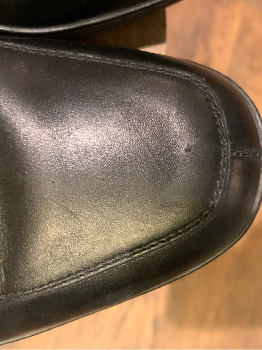 Prada Black Leather Men's Slip-On Loafers - Picture 8 of 9